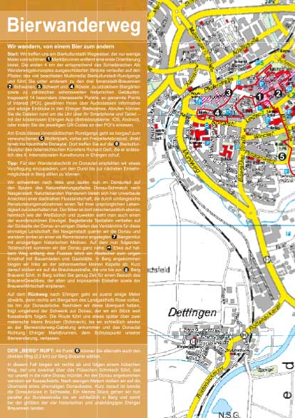 BierKulturHotel Hotelprospekte Bierwanderfaltplan